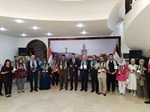 افتتاح معرض تشكيلي بعنوان "غزة في قلوبنا" في سفارة دولة فلسطين ببغداد  بمشاركة فنانين تشكيلين عراقيين