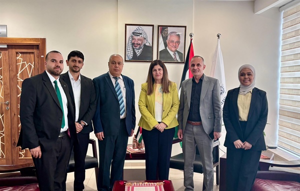الوزيرة شاهين تلتقي رئيس جامعة نابلس للتعليم المهني والتقني، وتبحث سُبل تعزيز التعاون المشترك