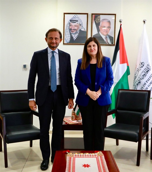 الوزيرة شاهين تلتقي القنصل العام الإيطالي