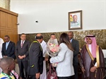 Minister of Foreign Affairs and Expatriates Varsen Shahin arrived in the Ghanaian capital, Accra,