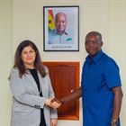 Minister Shahin  Meets First Deputy Speaker of the Ghanaian Parliament