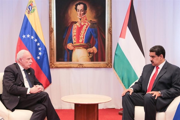 Venezuelan President Affirms his Country’s Unconditional Support to Palestinian Cause