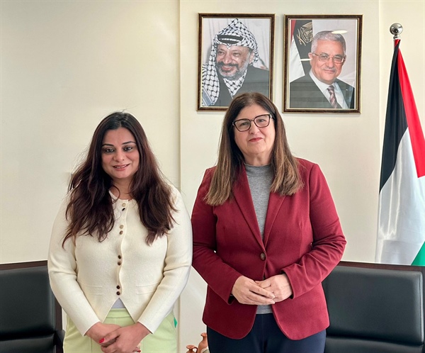 وزيرة الخارجية تبحث مع رئيسة مكتب تمثيل الهند تعزيز العلاقات الثنائية والبناء على نتائج زيارتها الأخيرة إلى نيودلهي