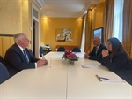 وزيرة الخارجية والمغتربين د. فارسين أغابكيان شاهين تجتمع مع السيد يورجن هاردت، عضو البوندستاغ الألماني