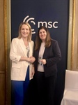 On the sidelines of Munich Security Conference, Minister Shahin, met with the Minister for Foreign Affairs of Ireland