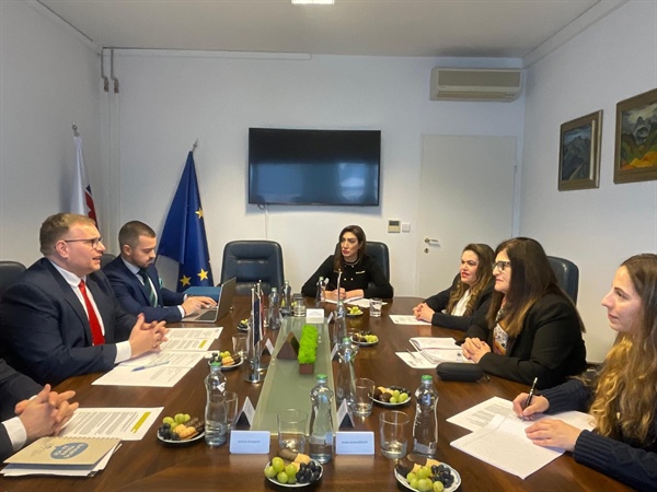 Minister of Foreign Affairs and Expatriates Varsen Shahin, met with  Robert Dobrovodsky, Commissioner for Human Rights of Slovakia