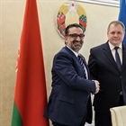 السفير الشخرة يبحث مع نائب وزير التعليم العالي في بيلاروسيا سبل تعزيز التعاون