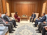 الوزيرة شاهين تلتقي وزير خارجية جمهورية بنغلاديش الشعبية