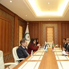اجتماع ثنائي بين الوزيرة شاهين ومعالي وزير خارجية جمهورية المالديف وذلك على هامش الاجتماع الاستثنائي للجنة التنفيذية مفتوح العضوية على مستوى وزراء خارجية الدول الأعضاء في منظمة التعاون الإسلامي