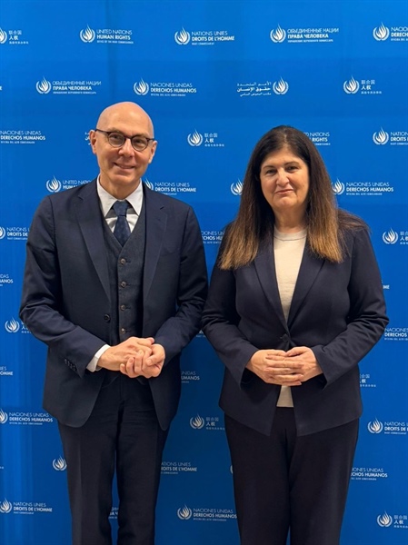 Palestinian Foreign Minister Meets UN High Commissioner for Human Rights, Stresses Urgent Need for Accountability