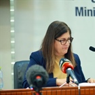Minister Shahin held a press briefing where she addressed Arab and international media representatives