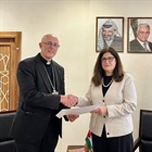 وزيرة الخارجية والمغتربين تتسلم أوراق اعتماد رئيس الأساقفة جورجيو لينغوا قاصداً رسولياً جديداً لدى القدس