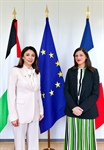 سفيرة فلسطين لدى فرنسا تُطلع وزيرة فرنسية على صورة آخر التطورات الميدانية والسياسية