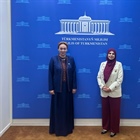السفيرة أبو حجلة تبحث مع رئيسة مجلس تركمانستان تعزيز التعاون
