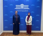 السفيرة أبو حجلة تبحث مع رئيسة مجلس تركمانستان تعزيز التعاون