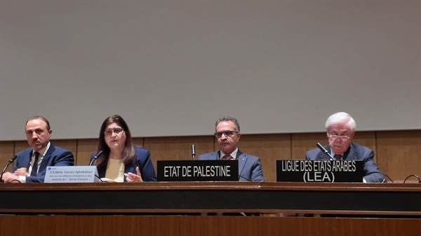 Minister Shahin Meets UNESCO Executive Board President and Regional Groups to Advance Protection of Palestinian Cultural Heritage