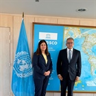 Minister Shahin Meets UNESCO Director-General, Reaffirms the Need for Action to Protect Palestinian Holy Sites and Cultural Heritage