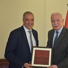 الوزير د.المالكي يودِّع ممثل الاتحاد الاوربي لدى دولة فلسطين