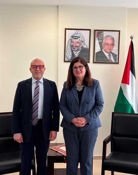الوزيرة شاهين تودّع سفير المكسيك لدى دولة فلسطين بمناسبة انتهاء مهامه الرسمية