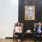 السفيرة عوض الله تلتقي مسؤولا بالحزب الديمقراطي الكردستاني ونائبا بالبرلمان العراقي