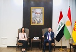 السفيرة عوض الله تلتقي مسؤولا بالحزب الديمقراطي الكردستاني ونائبا بالبرلمان العراقي