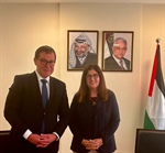 الوزيرة شاهين تودّع ممثل التشيك لدى فلسطين