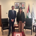 الوزيرة شاهين تودع ممثل الاتحاد الأوروبي لدى فلسطين السفير أليكسندر شتوتسمان