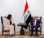 سفيرة دولة فلسطين لدى العراق تبحث مع وزير الخارجية العراقي التطورات الخطيرة في الأرض الفلسطينية المحتلة