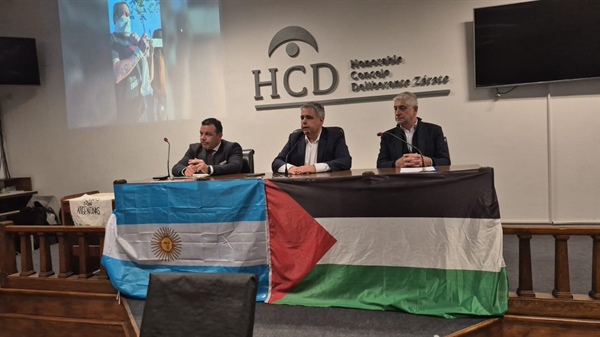 لقاء تضامني في زاراتي الأرجنتينية دعما للشعب الفلسطيني ورفضا لجرائم الاحتلال