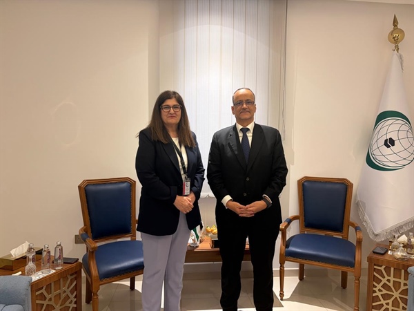 د. شاهين وزيرة الخارجية والمغتربين تلتقي الأمين العام الجديد لمنظمة التعاون الإسلامي في جدة
