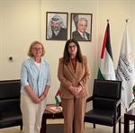 الوزيرة شاهين تودّع رئيسة مكتب تمثيل ليتوانيا لدى فلسطين