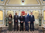 المندوب الدائم لدولة فلسطين لدى منظمة التعاون الإسلامي يلتقي المندوب الدائم المراقب لروسيا الاتحادية