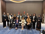 الوزيرة شاهين تلتقي مستشارة رئيس الوزراء العراقي لشؤون المرأة آلا طالباني، وعدداً من القياديات والبرلمانيات العراقيات النخبويات
