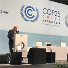 المالكي يلقي كلمة مجموعة 77 والصين في مؤتمر الاطراف الـ25 لاتفاقية الامم المتحدة بشأن تغير المناخ المنعقد في مدريد
