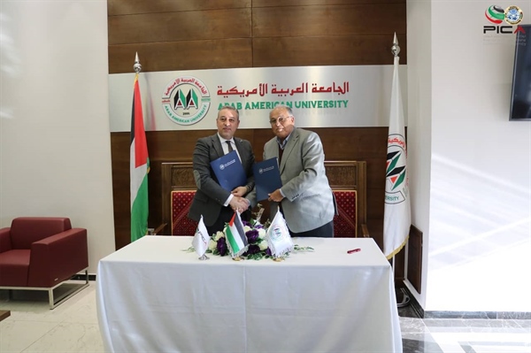 الاتفاق على تأسيس برامج تعاون تنموية مشتركة بين الوكالة الفلسطينية للتعاون الدولي و الجامعة العربية الأمريكية