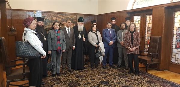 السفير المذبوح يترأس وفدا من السفراء العرب خلال زيارة لغبطة البطريرك البلغاري