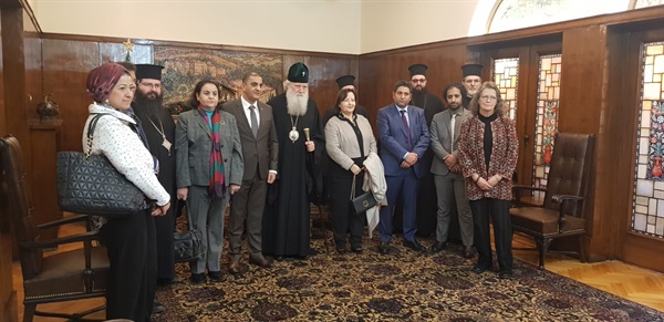 السفير المذبوح يترأس وفدا من السفراء العرب خلال زيارة لغبطة البطريرك البلغاري