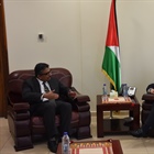 المالكي يودع السفير الهندي بمناسبة انتهاء مهامه الرسمية لدى دولة فلسطين