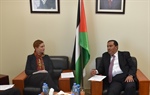 السفير شامية يلتقي ممثلة أستراليا لدى دولة فلسطين بخصوص قرار استراليا بشأن القدس