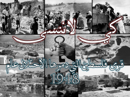 القرى والمدن الفلسطينية التي احتُلت وطُرد أهلها في عام 1948