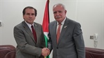 Minister Dr. Malki receives a copy of the credentials of the representative of Chile to the State of Palestine