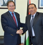Ambassador Shamieh meets with the Russian ambassador to the State of Palestine