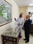 السفير د. تيسير جرادات يزور جامعة نزوى ويتفقد أحوال الطلبة الفلسطينيين