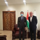 اجتماع الوزير المالكي مع سفير جمهورية الصين الشعبية لدى دولة فلسطين
