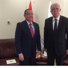 الوزير د.المالكي يتسلم نسخة من اوراق اعتماد سفير نيكاراغوا الجديد لدى دولة فلسطين