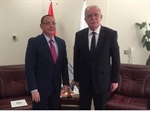 الوزير د.المالكي يتسلم نسخة من اوراق اعتماد سفير نيكاراغوا الجديد لدى دولة فلسطين