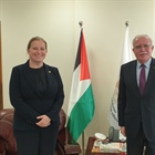 المالكي يتسلم أوراق اعتماد مكتب تمثيل مملكة النرويج لدى دولة فلسطين الجديد