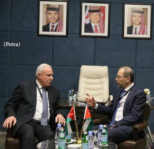 المالكي والصفدي يبحثان تطورات القضية الفلسطينية