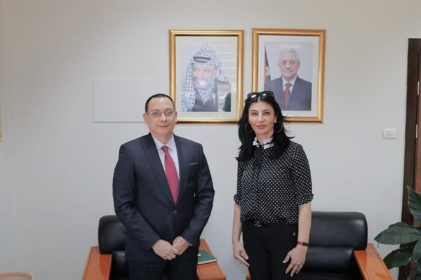 وكيل وزارة الخارجية والمغتربين تستقبل السفير النيكاراغوي لدى فلسطين