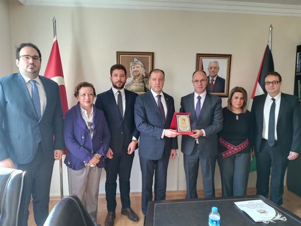السفير مصطفى يستقبل وفدا من جمعية ريادة الاعمال الشبابية والحوكمة التركية